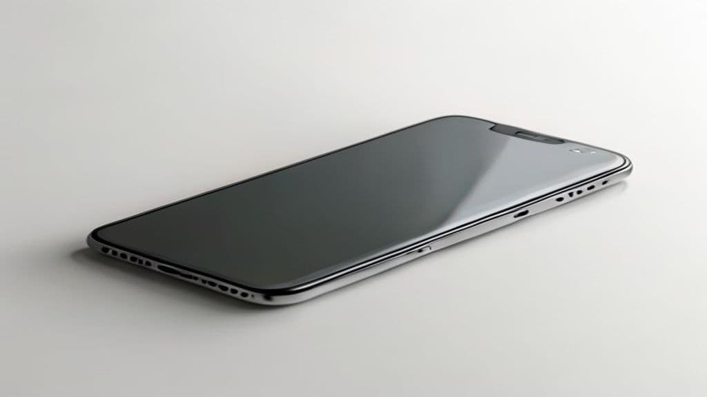 iPhone 13 seminovo sobre superfície clara visto de cima
