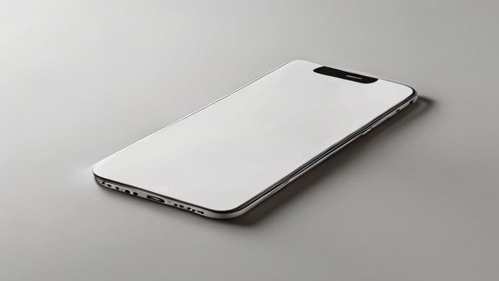 Mãos segurando um iPhone seminovo, destacando sua condição impecável.