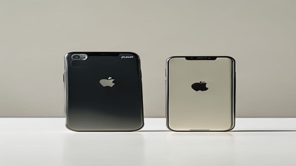 Pessoa avaliando o estado de um iPhone usado antes da troca